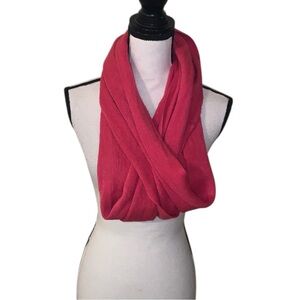 George Pink Infinity Scarf Knit Acrylic